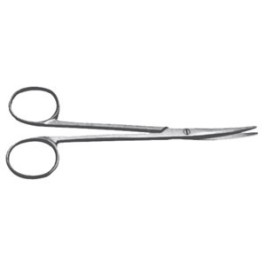 FORBICE DA DISSEZIONE METZENBAUM SMUSSA CURVA 14 CM - LINEA FERRI TEDESCHI