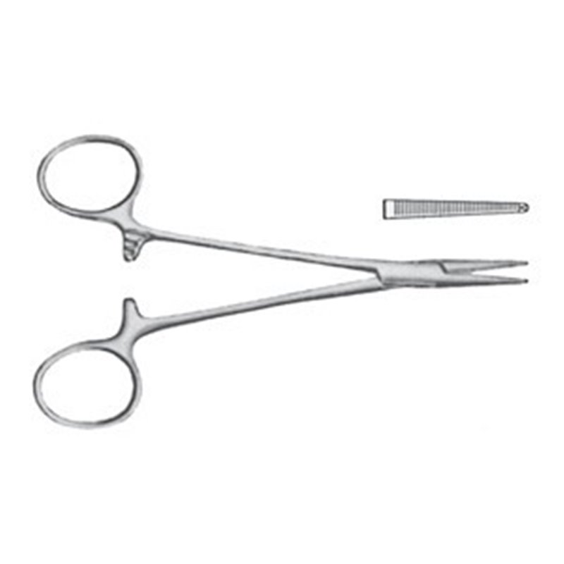 PINZA EMOSTATICA KLEMMER HALSTED-MOSQUITO ANATOMICA RETTA 12 CM - LINEA FERRI TEDESCHI