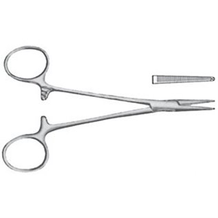 PINZA EMOSTATICA KOCHER HALSTED-MOSQUITO CHIRURGICA RETTA 12 CM - LINEA FERRI TEDESCHI