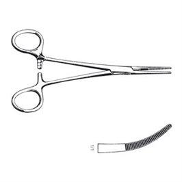 PINZA EMOSTATICA KELLY RETTA 14 CM - LINEA FERRI TEDESCHI