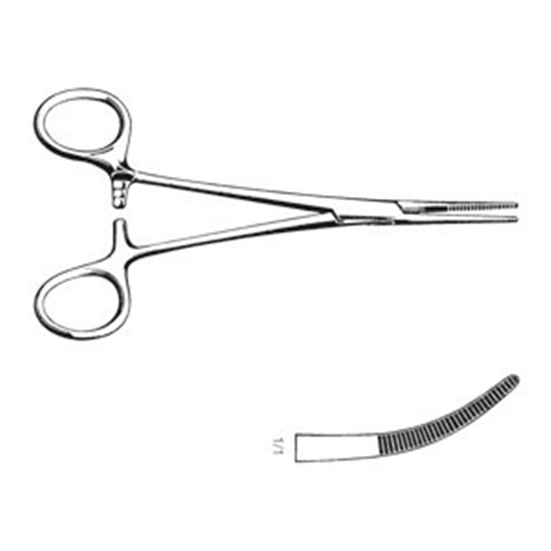 PINZA EMOSTATICA KELLY RETTA 14 CM - LINEA FERRI TEDESCHI