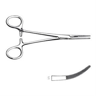 PINZA EMOSTATICA KELLY RETTA 14 CM - LINEA FERRI TEDESCHI