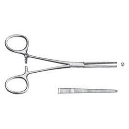 PINZA EMOSTATICA KOCHER RETTA 13 CM - LINEA FERRI TEDESCHI