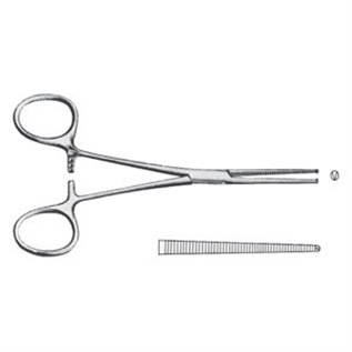 PINZA EMOSTATICA KOCHER RETTA 13 CM - LINEA FERRI TEDESCHI