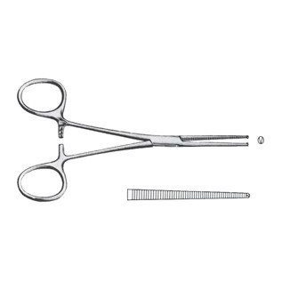 PINZA EMOSTATICA KOCHER RETTA 16 CM - LINEA FERRI TEDESCHI