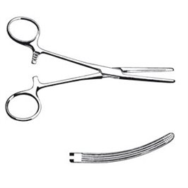 PINZA EMOSTATICA ROCHESTER-CARMALT CURVA 20 CM - LINEA FERRI TEDESCHI