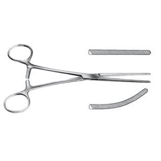 PINZA INTESTINALE BABY-DOYEN CURVA 18 CM - LINEA FERRI TEDESCHI