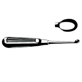 CURETTA DI WOLKMANN N. 0000 - 3 x 4 MM - LINEA FERRI TEDESCHI