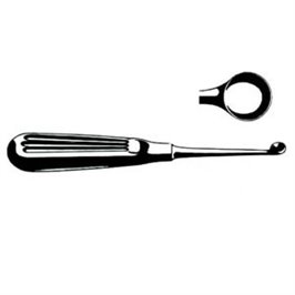 CURETTA DI BRUNS N. 00 - 5 MM - LINEA FERRI TEDESCHI