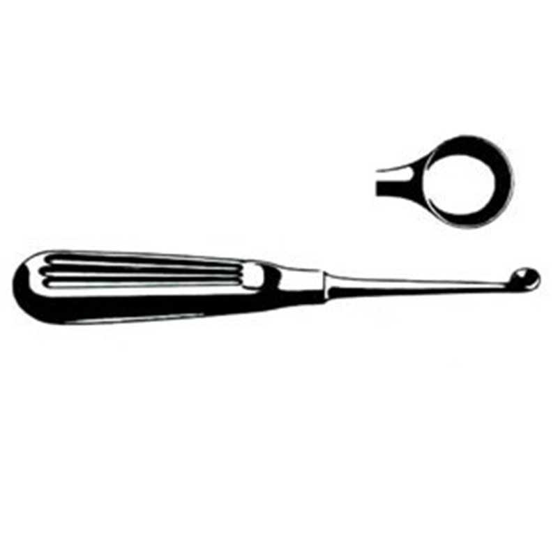 CURETTA DI BRUNS N. 00 - 5 MM - LINEA FERRI TEDESCHI