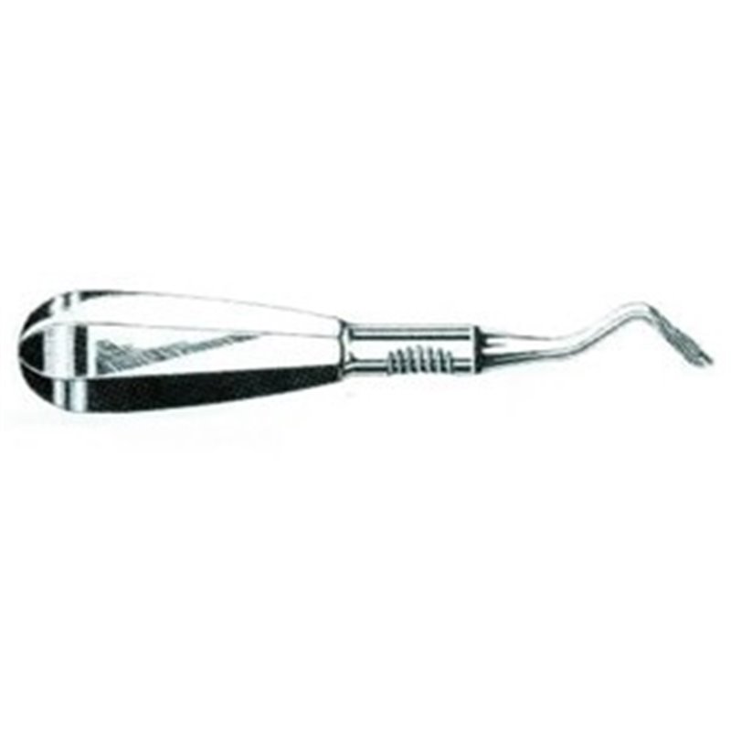 ELEVATORE DI KOPP CURVO PER RADICI 4 MM PUNTA SINISTRA - LINEA FERRI TEDESCHI