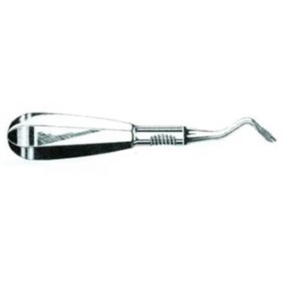 ELEVATORE DI KOPP CURVO PER RADICI 4 MM PUNTA SINISTRA - LINEA FERRI TEDESCHI