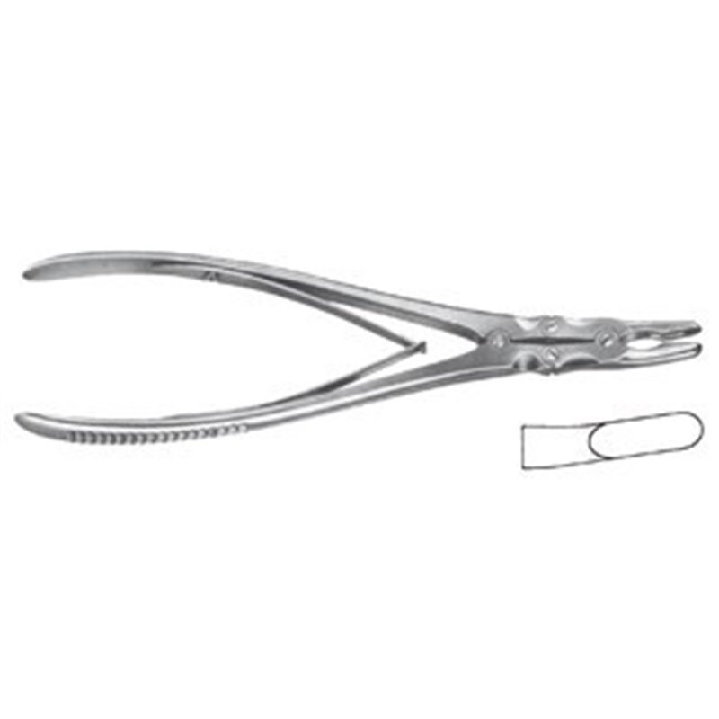 PINZA SGORBIA RUSKIN CURVA 23 CM - LINEA FERRI TEDESCHI