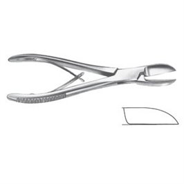 CESOIA PER OSSA LISTON RETTA 22 CM - LINEA FERRI TEDESCHI