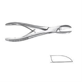 CESOIA PER OSSA LISTON CURVA 22 CM - LINEA FERRI TEDESCHI