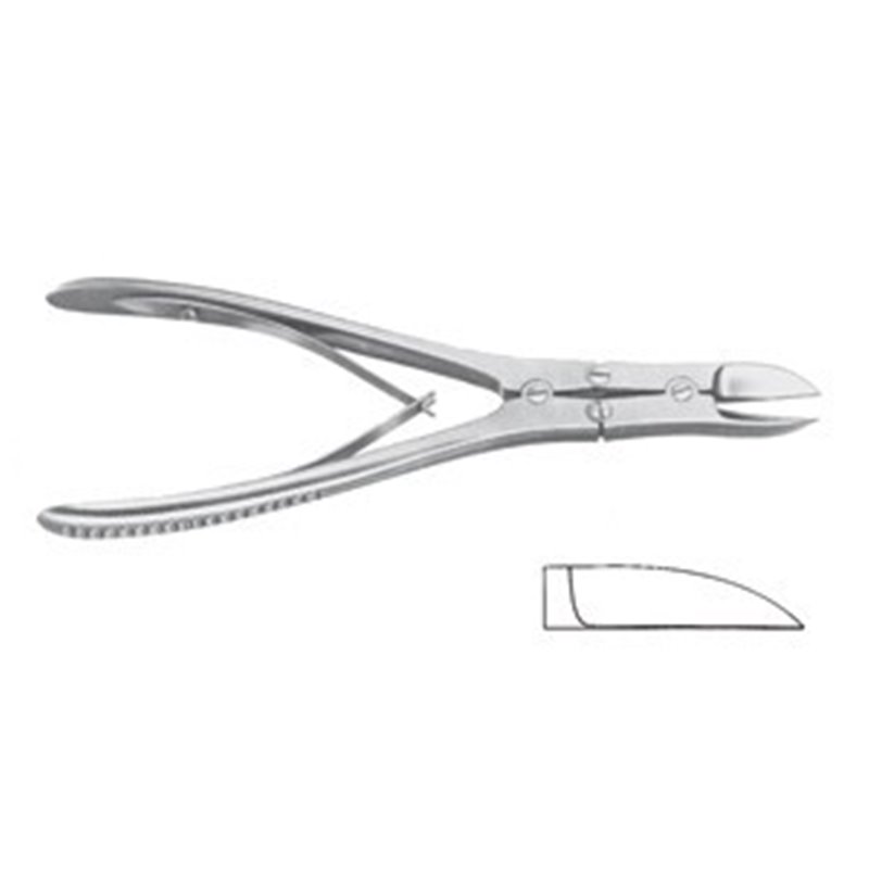 CESOIA PER OSSA RUSKIN-LISTON RETTA 18,5 CM - LINEA FERRI TEDESCHI