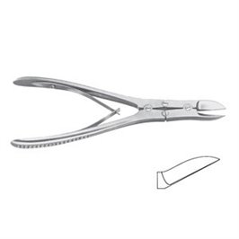 CESOIA PER OSSA RUSKIN-LISTON CURVA 18,5 CM - LINEA FERRI TEDESCHI