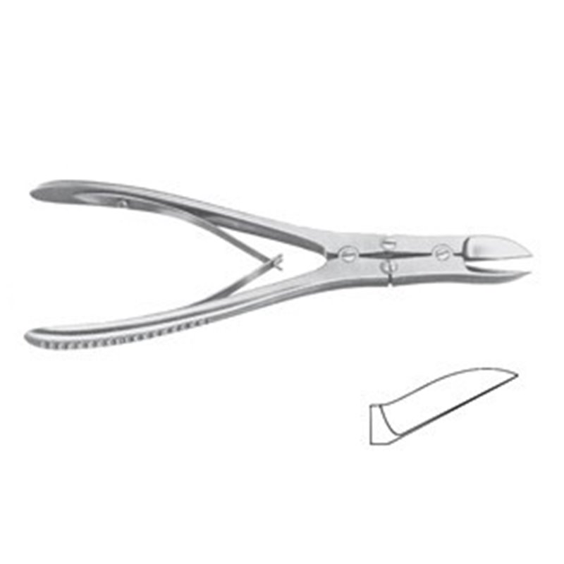 CESOIA PER OSSA RUSKIN-LISTON CURVA 18,5 CM - LINEA FERRI TEDESCHI