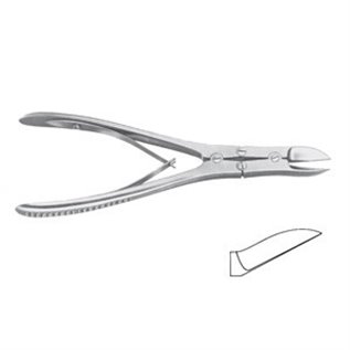 CESOIA PER OSSA RUSKIN-LISTON CURVA 18,5 CM - LINEA FERRI TEDESCHI