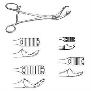 PINZA PER OSSA VERBRUGGE 27 CM/12 MM - LINEA FERRI TEDESCHI