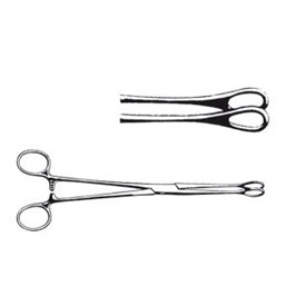 PINZA PER TAMPONI UTERINI FOERSTER RETTA 20 CM - LINEA FERRI TEDESCHI