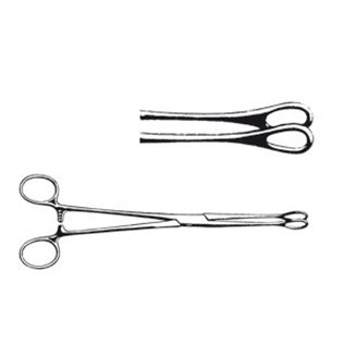 PINZA PER TAMPONI UTERINI FOERSTER RETTA 20 CM - LINEA FERRI TEDESCHI