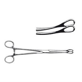 PINZA PER TAMPONI UTERINI FOERSTER CURVA 20 CM - LINEA FERRI TEDESCHI