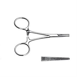 PINZA HARTMANN EMOSTATICA CURVA 10 CM - LINEA FERRI TEDESCHI