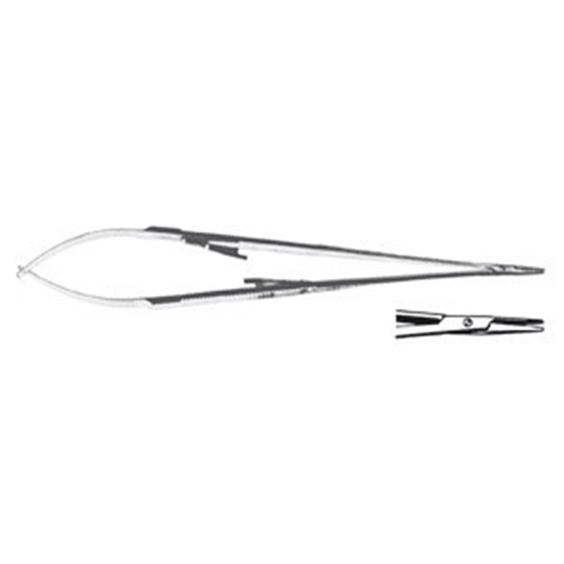 PORTA AGHI CASTROVIEJO-JACOBSON CON CREMAGLIERA RETTO 18 CM - LINEA FERRI TEDESCHI