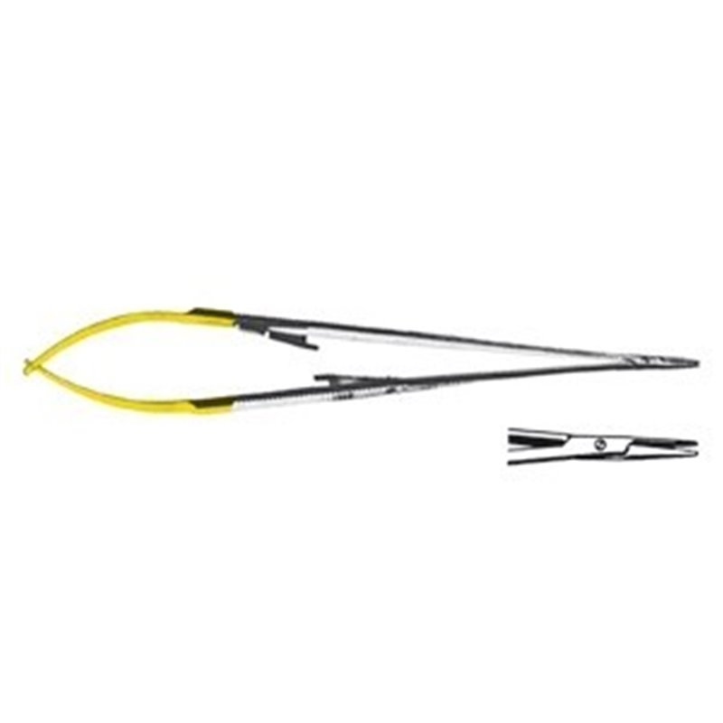 PORTA AGHI CASTROVIEJO-JACOBSON CON CREMAGLIERA RETTO WIDIA 15 CM - LINEA FERRI TEDESCHI