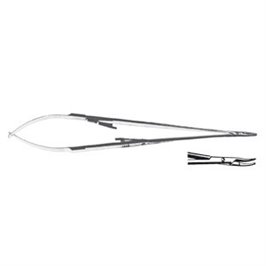 PORTA AGHI CASTROVIEJO-JACOBSON CON CREMAGLIERA CURVO 15 CM - LINEA FERRI TEDESCHI