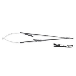 PORTA AGHI CASTROVIEJO-JACOBSON CON CREMAGLIERA CURVO 18 CM - LINEA FERRI TEDESCHI