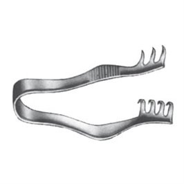 DIVARICATORE OFTALMICO FINSEN PUNTA SMUSSA 7 CM - LINEA FERRI TEDESCHI