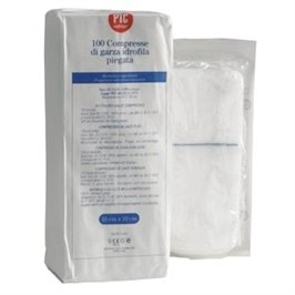 COMPRESSA GARZA PIEGATA 5 x 5 CM - 100 PZ