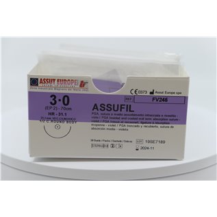 ASSUT - ASSUFIL AGO CIL.31,1MM D.2(3/0) L.70CM FV245