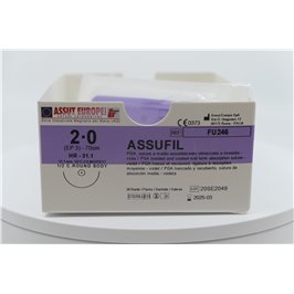 ASSUT - ASSUFIL AGO CIL.31,1MM D.3(2/0) L.70CM FU246