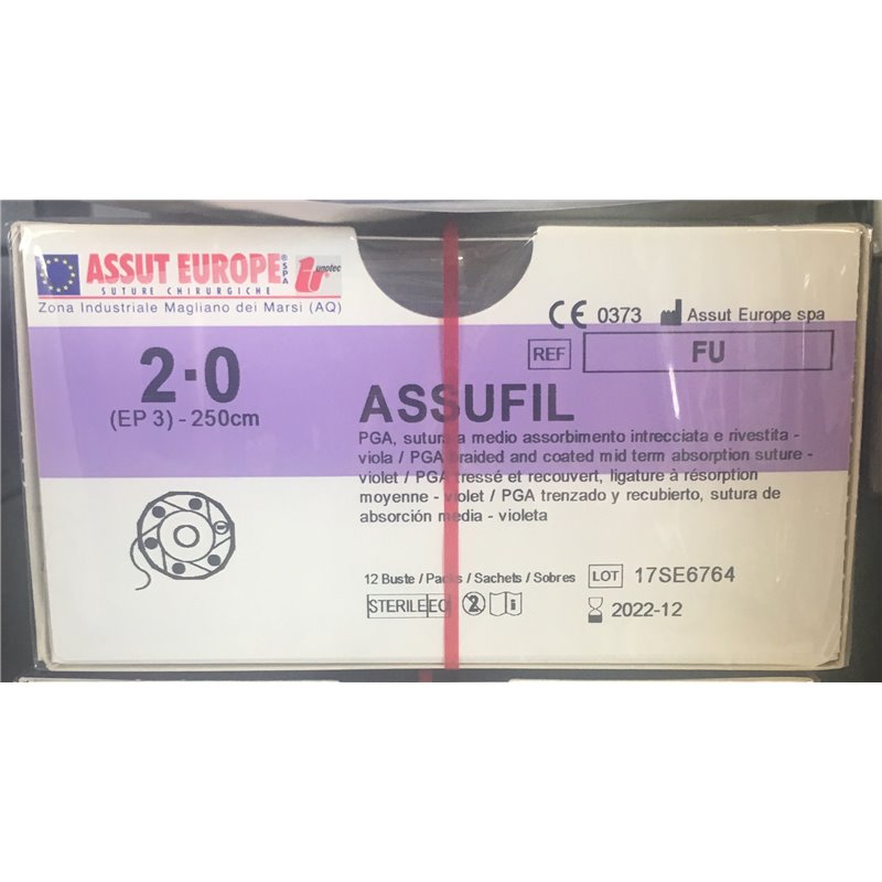 ASSUT - ASSUFIL BOBINA D.3MM(2/0) L.250CM FU ASSUT - ASSUFIL BOBINA D.3MM(2/0) L.250CM FU