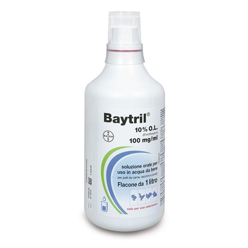 BAYTRIL 10% O.L. VOLATILI 1 LT BAYTRIL 10% O.L. VOLATILI 1 LT