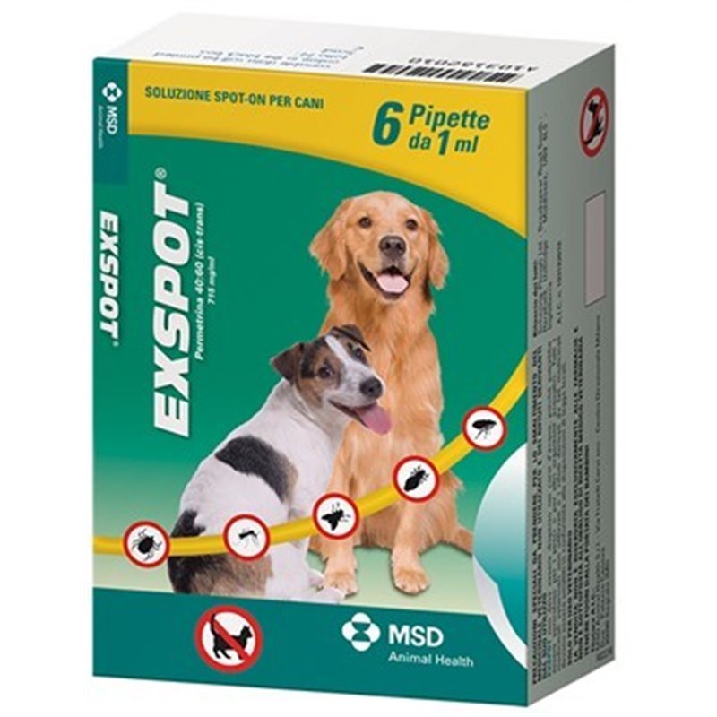 EXSPOT CANE 6 TUBI 1 ML EXSPOT CANE 6 TUBI 1 ML