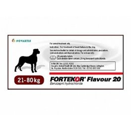 FORTEKOR FLAVOUR 20 MG 14 CPR 21-80 KG