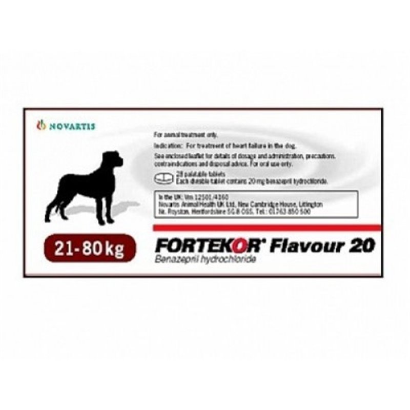 FORTEKOR FLAVOUR 20 MG 14 CPR 21-80 KG FORTEKOR FLAVOUR 20 MG 14 CPR 21-80 KG
