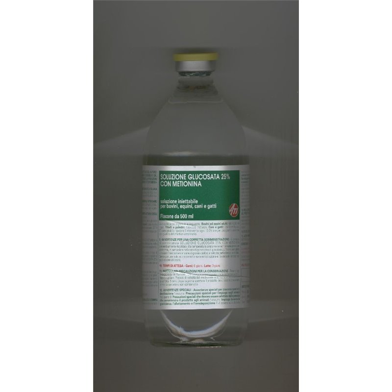 GLUCOSIO 25%+MET.500 ML VETR.ATI