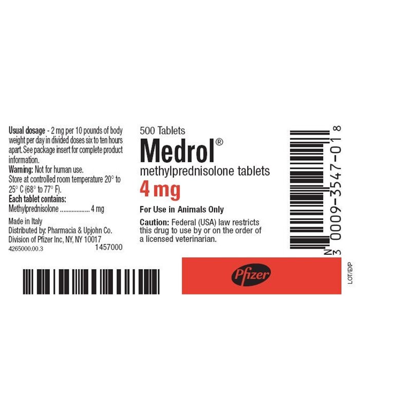 MEDROL VET 4 MG CPR
