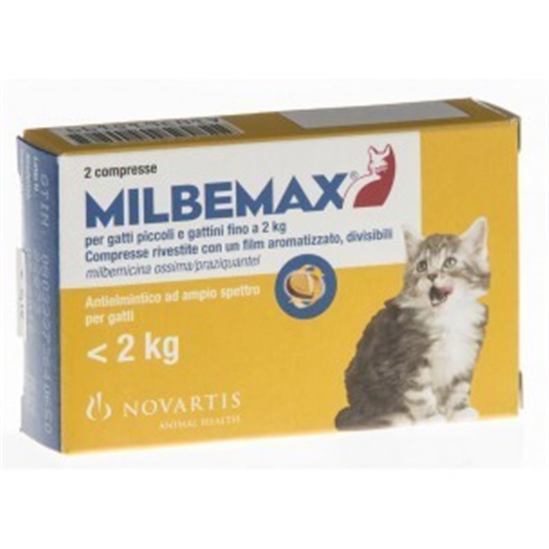MILBEMAX GATTO 0,5-2 KG 2 CPR GIALL MILBEMAX GATTO 0,5-2 KG 2 CPR GIALL