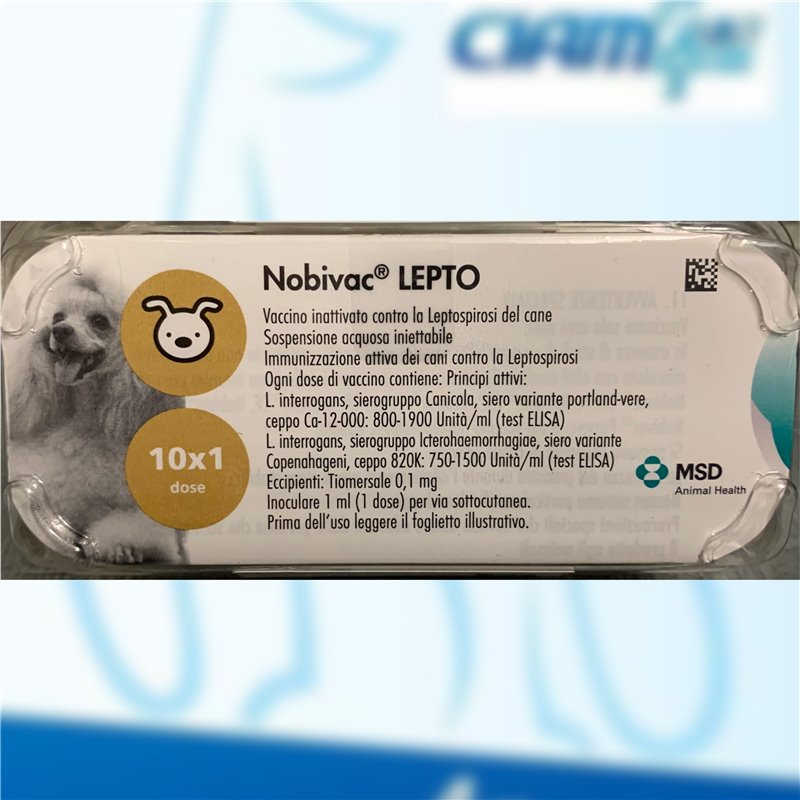 NOBIVAC LEPTO 10X1DS F NOBIVAC LEPTO 10X1DS F