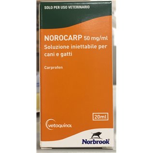 NOROCARP 50 MG 20 ML CANI GATTI