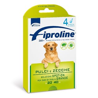 FIPROLINE SO CANE TG 20/40 KG 4 PIP VERDE