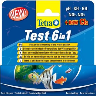 TETRA TEST STRISCE 6 IN 1
