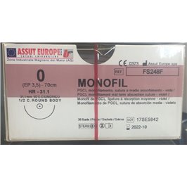 ASSUT - MONOFIL AGO CIL.31,1MM D.3,5(0) L.70CM FS248F