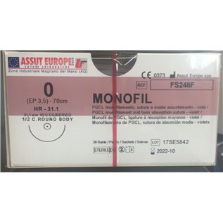ASSUT - MONOFIL AGO CIL.31,1MM D.3,5(0) L.70CM FS248F